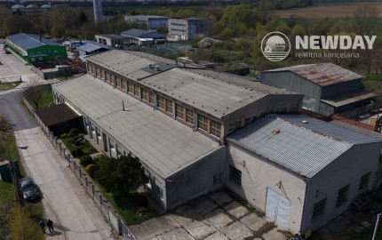 NEWDAY | NA PREDAJ funkčný a udržiavaný výrobný areál | 2400 m2 vnútorná rozloha | 5500 m2 pozemok | Priemyselný park – Bošany